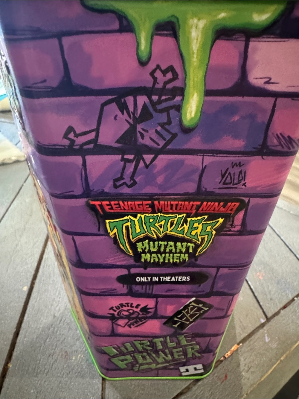 Teenage Mutant Ninja Turtles Mutant Mayhem Collectible Tin - Purple/Green